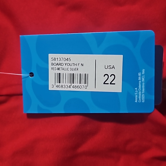 arena Boys' Board Jammer SWIMSUIT: RED: NEW WITH TAGS: SIZE 22 - Picture 4 of 11
